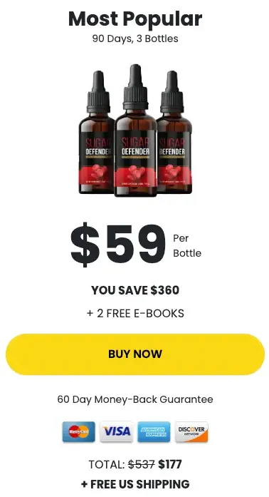 Sugar Defender Buy 3 Bottles