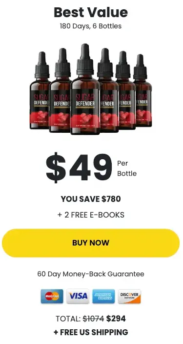 Sugar Defender Buy 6 Bottles